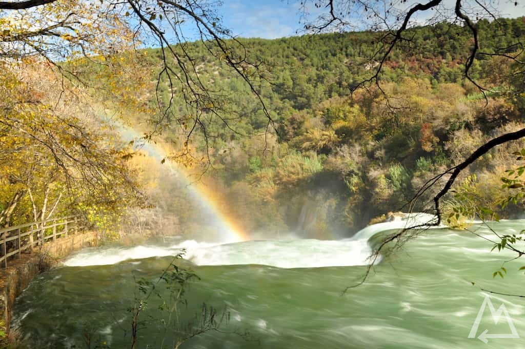 big waterfall in Croatia