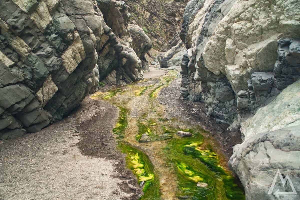 Barranco de las Angustias on the way to Cascada de los Colores, La Palma, Canary Islands, Spain