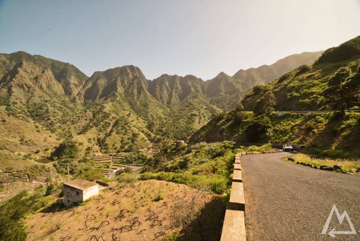 Playa de La Caleta going north, La Gomera, Canary Islands, Spain